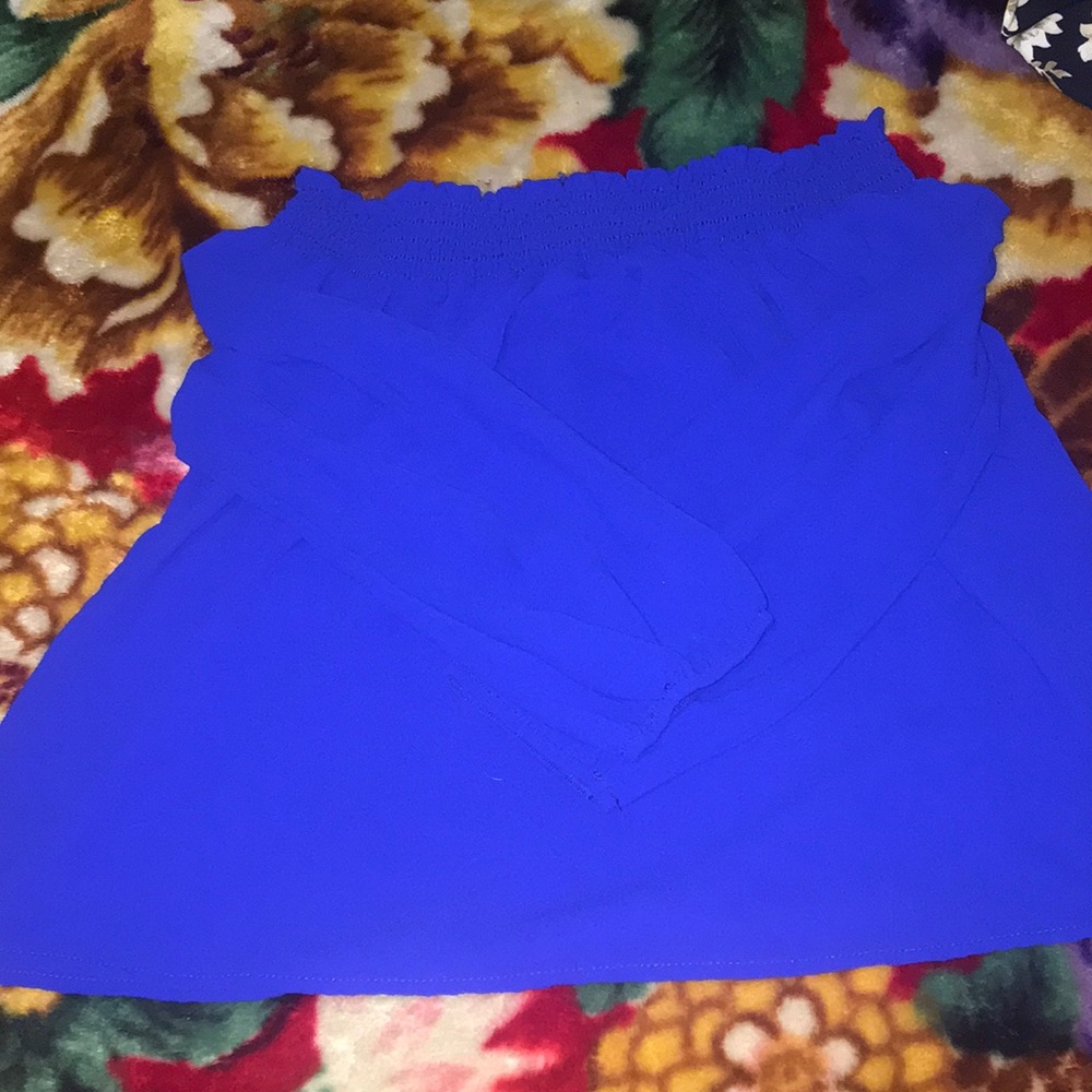 Open shoulder blouse
